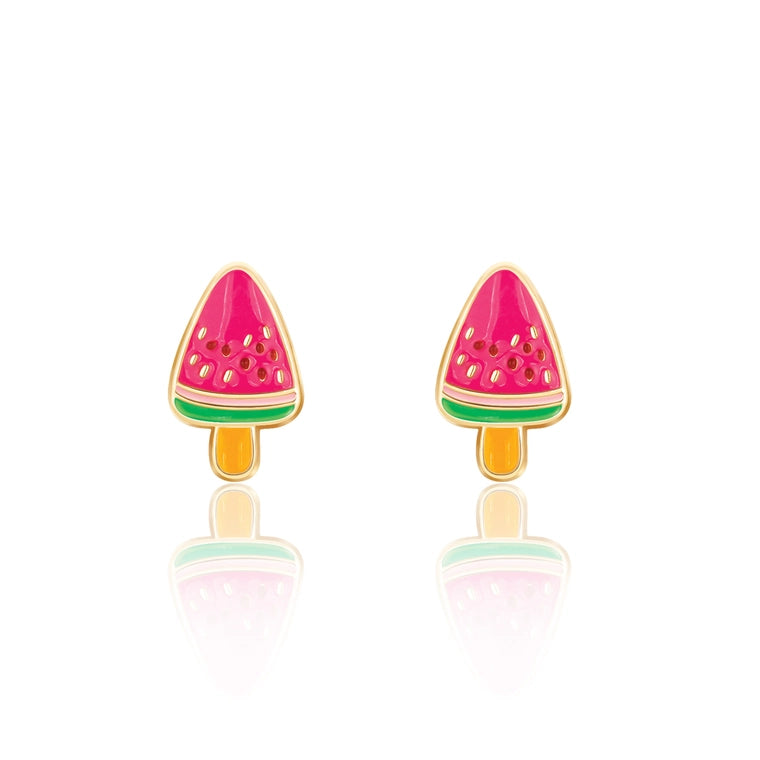 Girl Nation Cutie Stud Earrings - Melon Pop