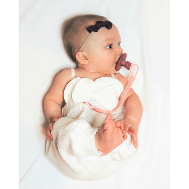 Itzy Ritzy Clay & Rosewood Sweetie Soother Pacifier 2PC Set