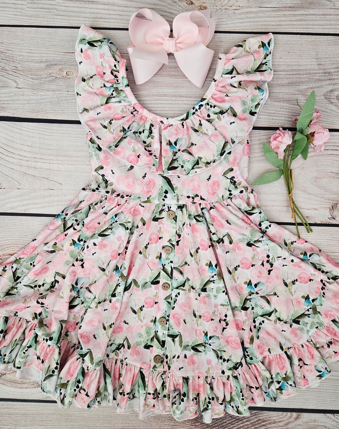 Be Girl Clothing Baskets and Bunnies Blossom Dress