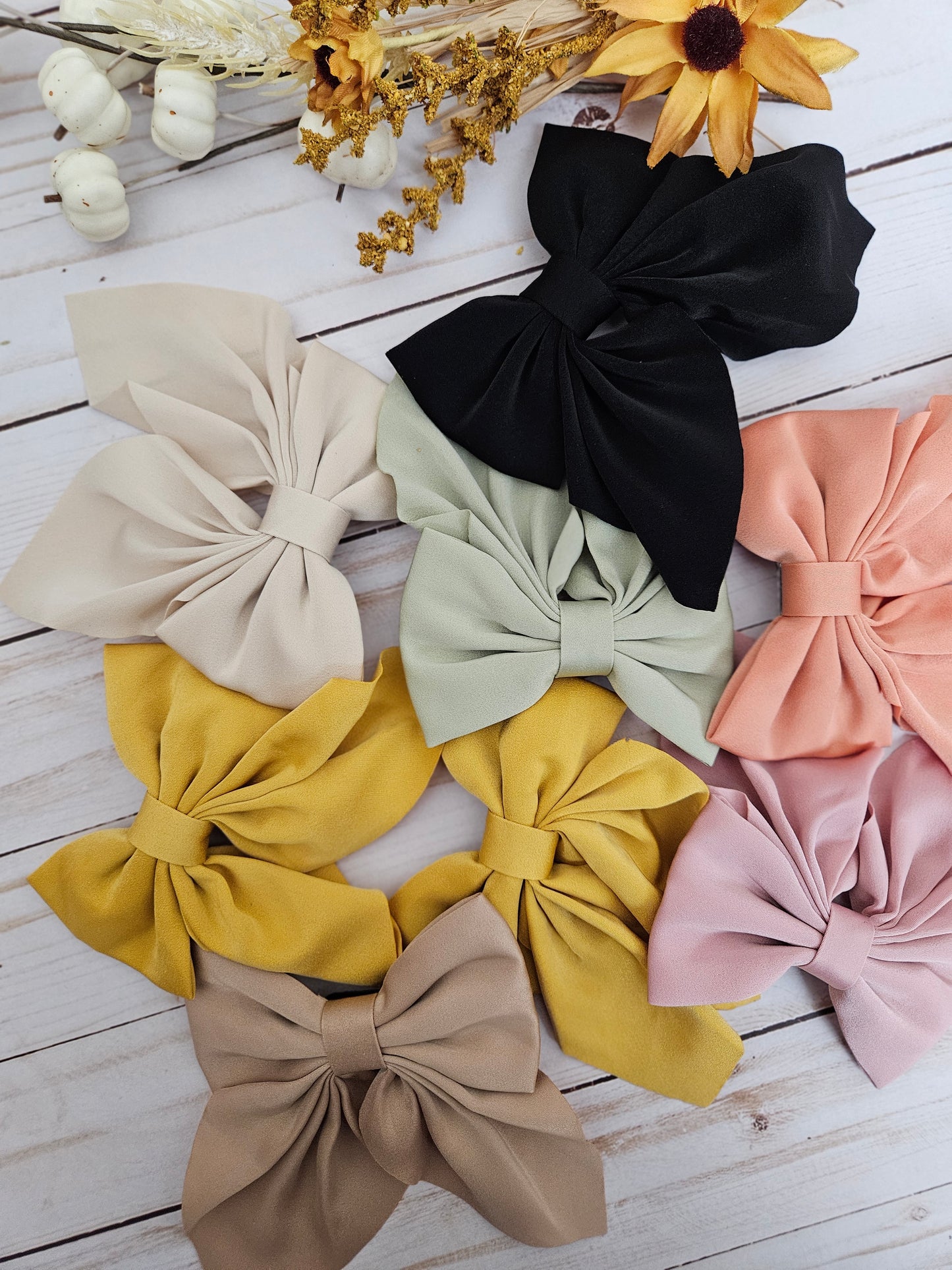 Satin Oat Bow with Tails