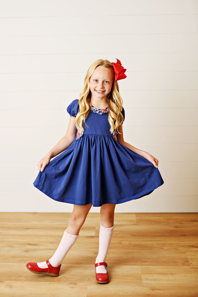 Swoon Kids Moonlit Garden Gwen Tab Dress