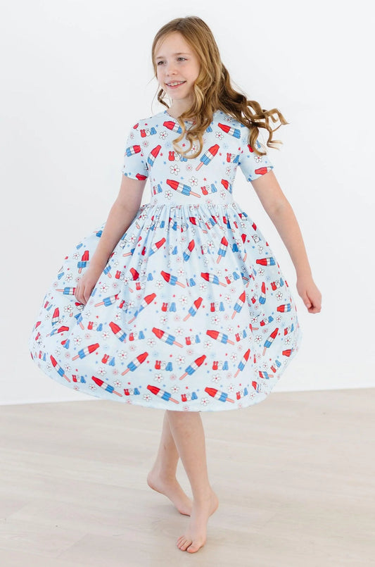 Mila & Rose Proudly Patriotic Pocket Twirl Dress