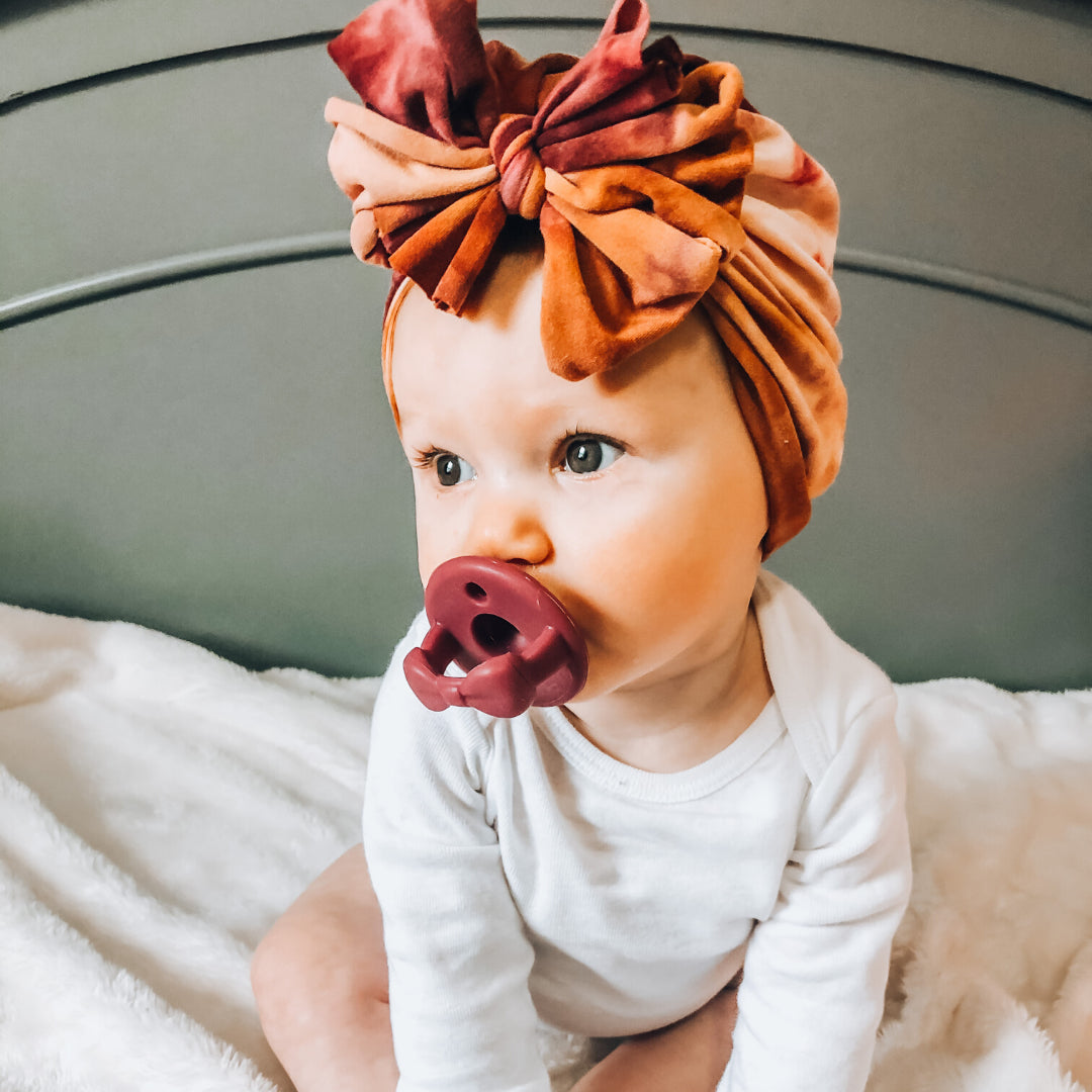 Itzy Ritzy Clay & Rosewood Sweetie Soother Pacifier 2PC Set