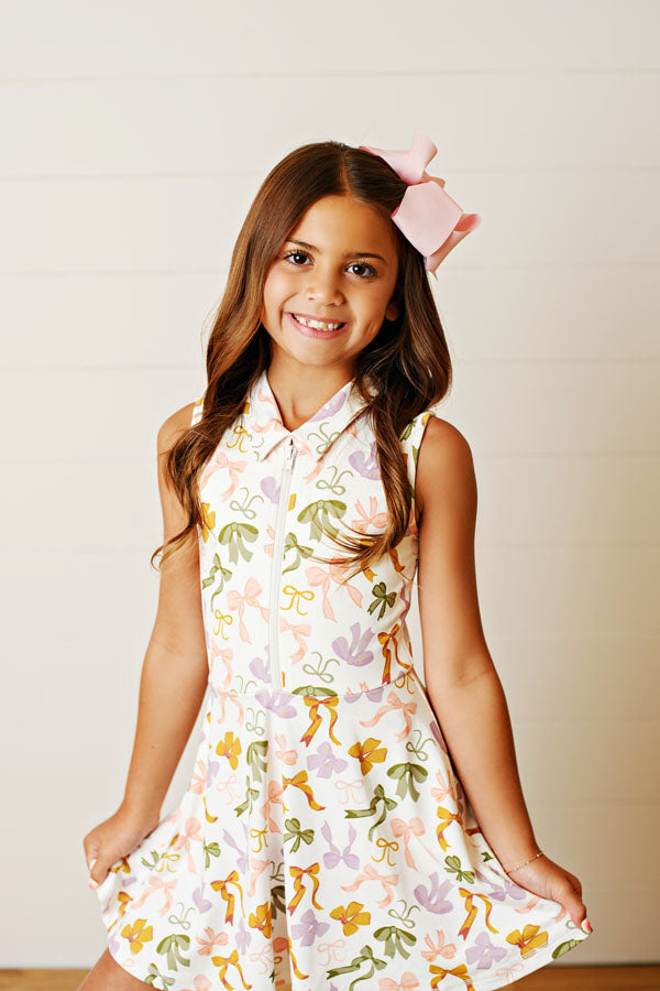 Swoon Baby Bow Collar Tennis Dress