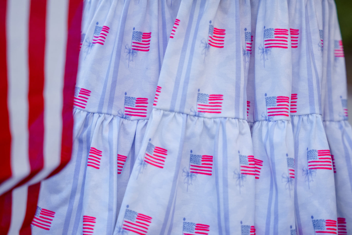 Be Girl Clothing Stars & Stripes Garden Twirler