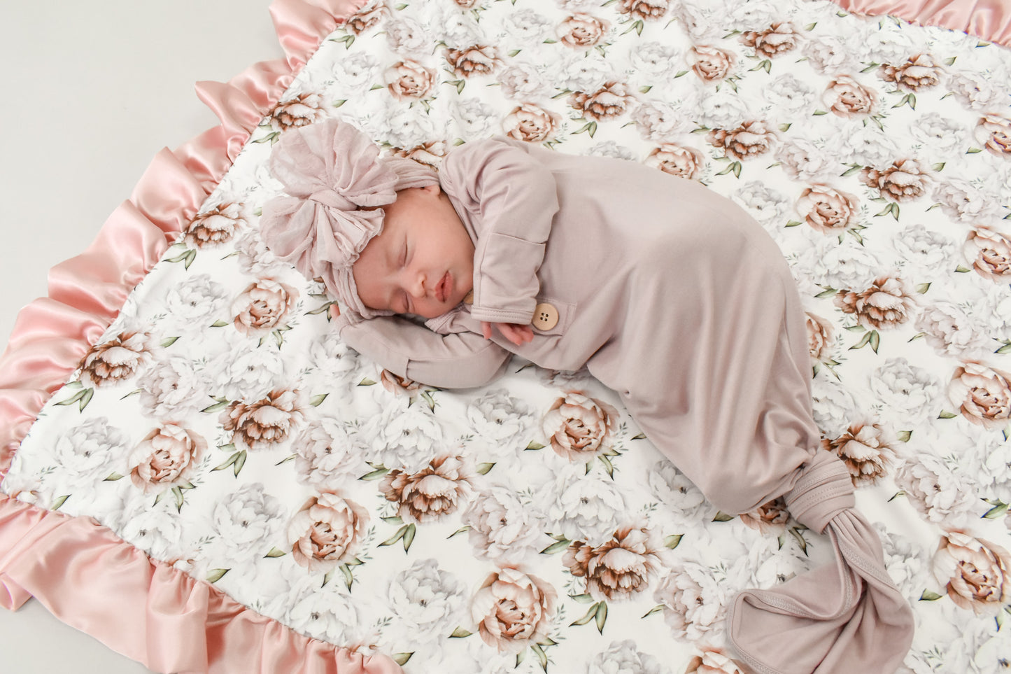 In Awe Couture Champagne Ruffled Headband