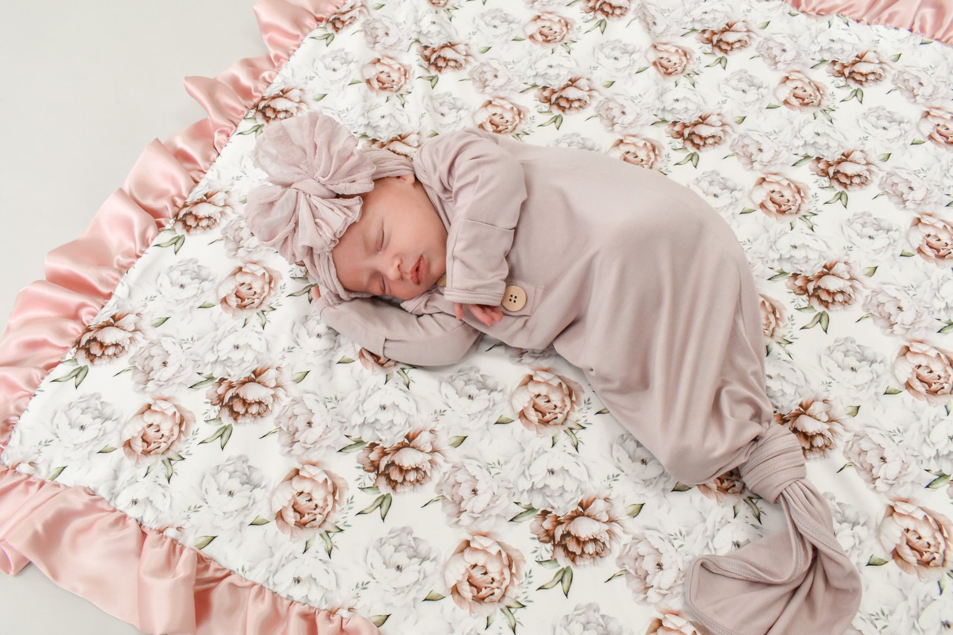 In Awe Couture Champagne Ruffled Headband