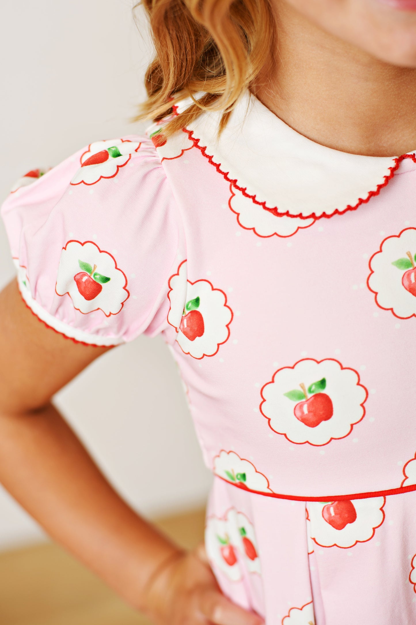 Swoon Kids Back to School Apple Dress Style F2501