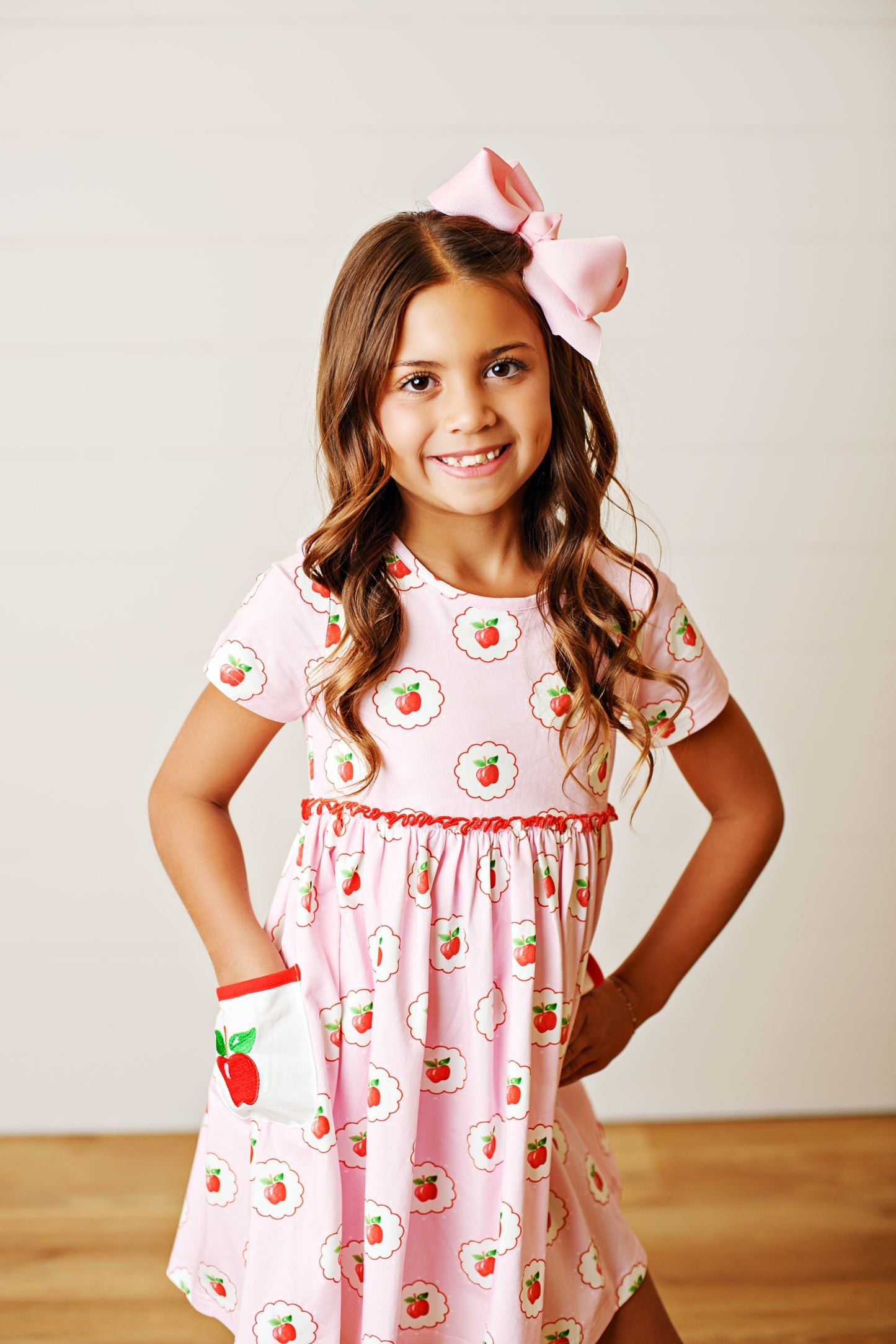 Swoon Kids Back to School Apple Dress Style F2502