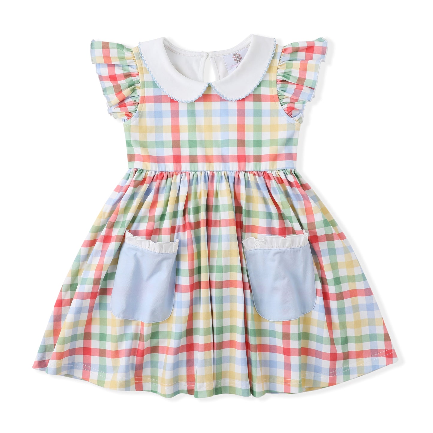 Swoon Kids Back to School Plaid Proper Dress