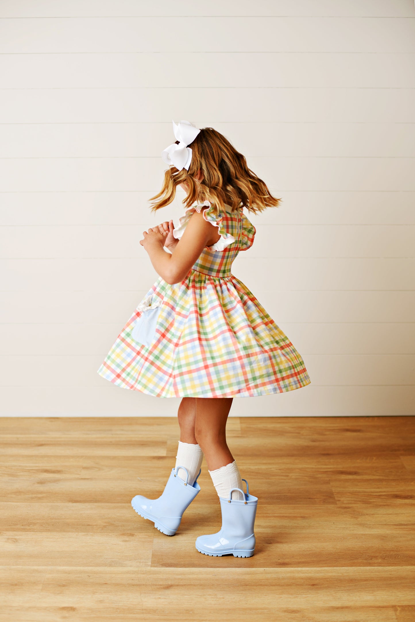 Swoon Kids Back to School Plaid Proper Dress