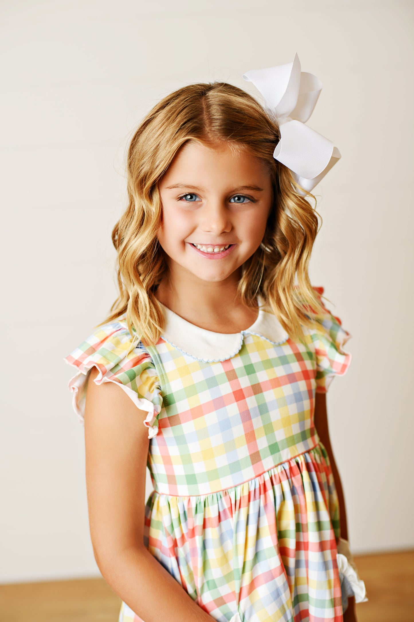 Swoon Kids Back to School Plaid Proper Dress