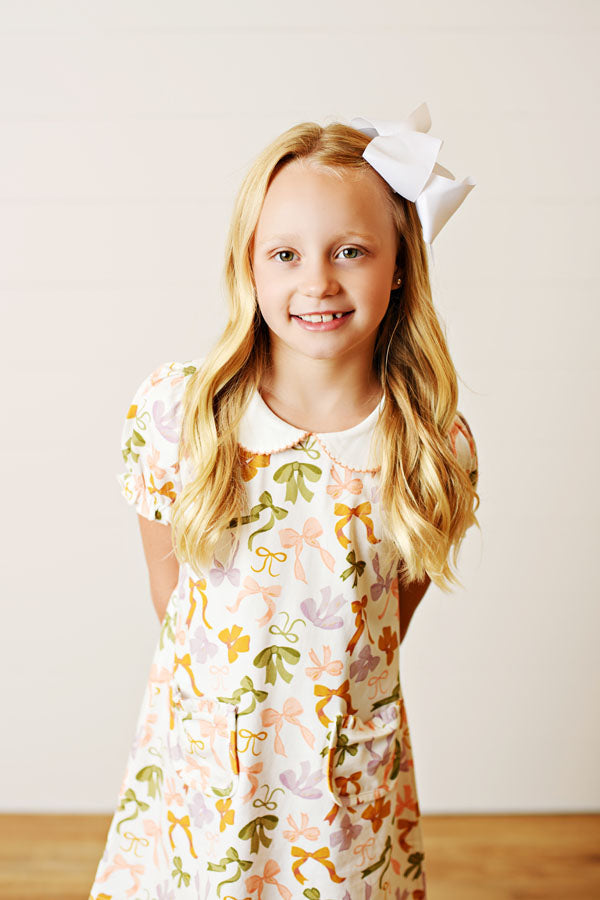 Swoon Kids Proper Bow-tiful Fall Dress