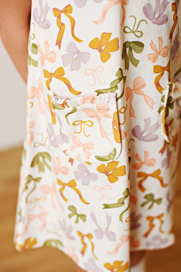 Swoon Kids Proper Bow-tiful Fall Dress
