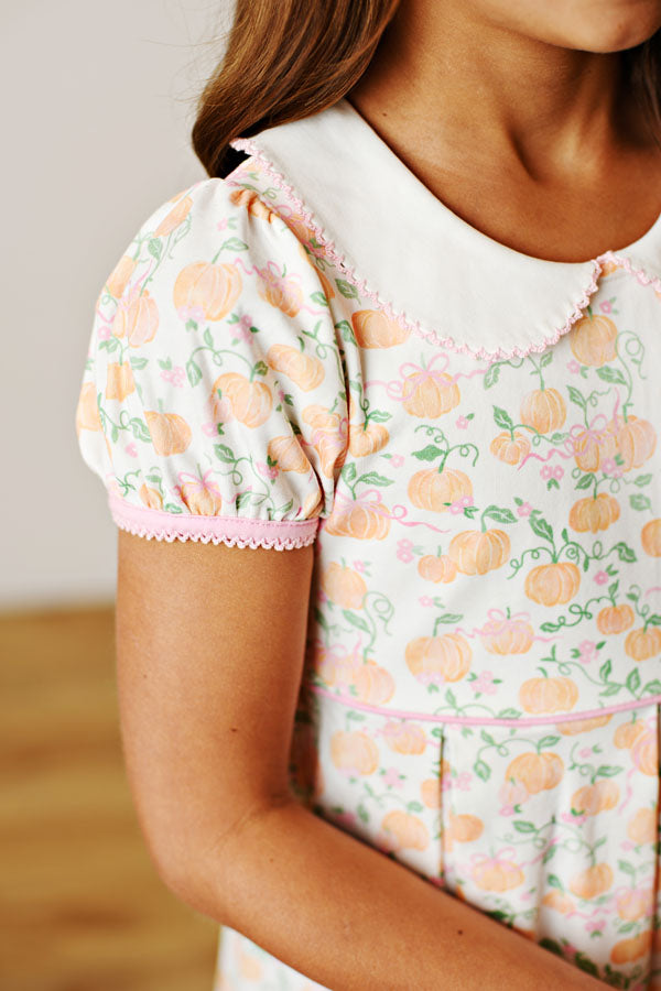 Swoon Kids Pumpkin Patch Pleat Proper Dress