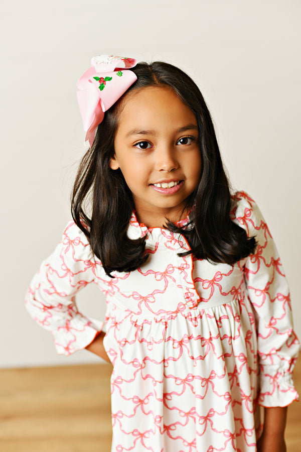 Swoon Kids Ribbon Cheer Play Butterknit Dress Style FW2548