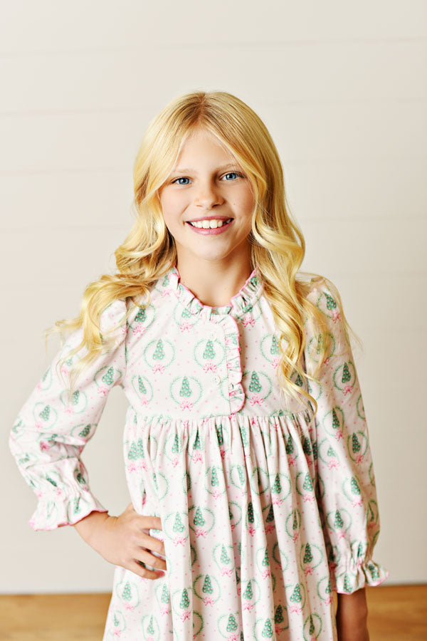 Swoon Kids Pink Christmas Play Butterknit Dress