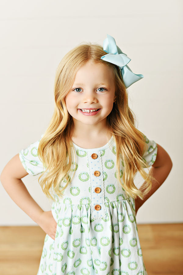 Swoon Kids Merry Wreath Petal Dress