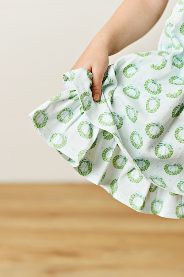 Swoon Kids Merry Wreath Petal Dress