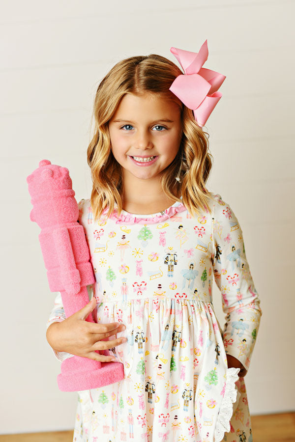 Swoon Kids Nutcracker Ballet Embroidery Pocket Dress