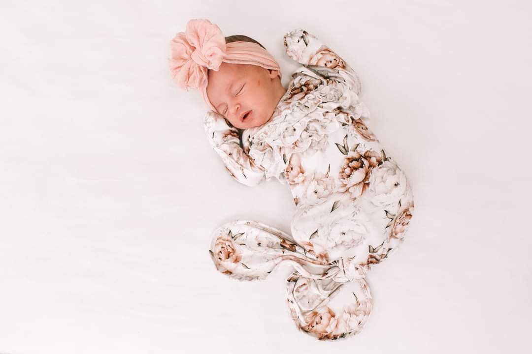 In Awe Couture Sweet Pink Ruffled Headband