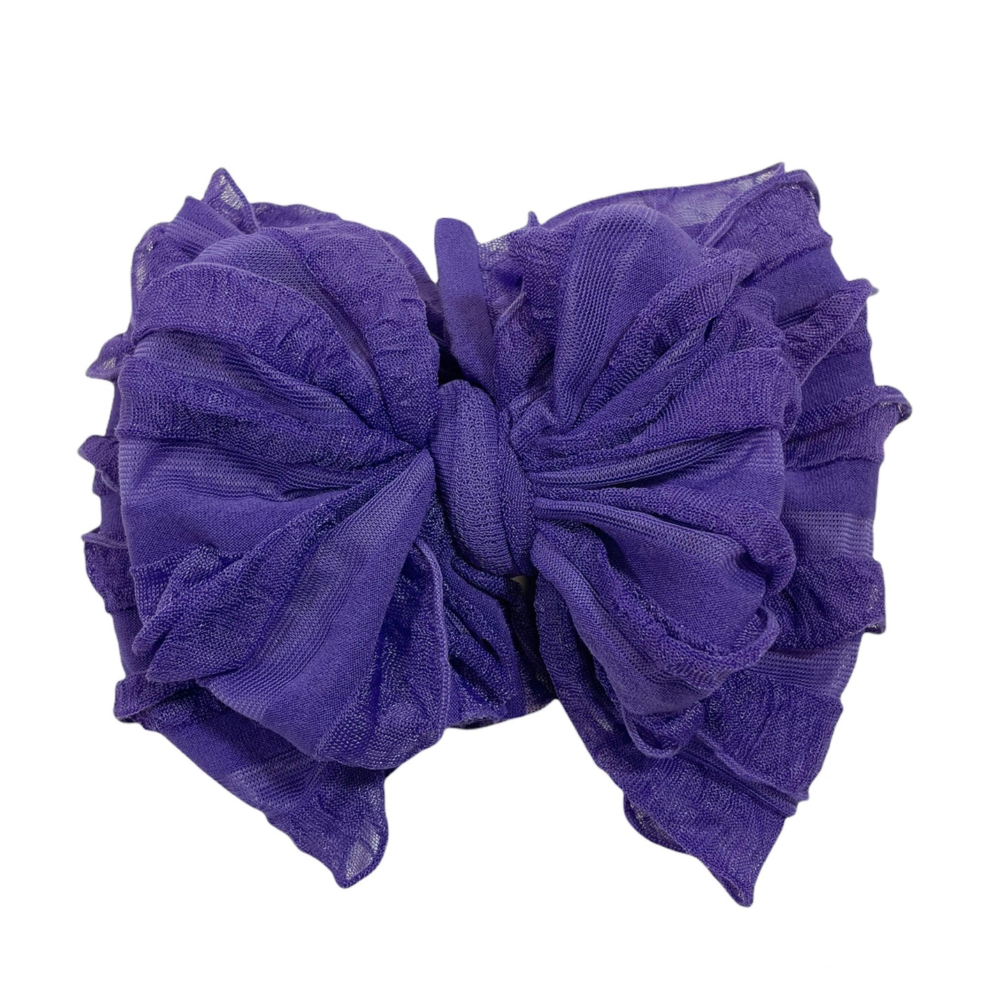 In Awe Couture Ruffled Headband - Grape
