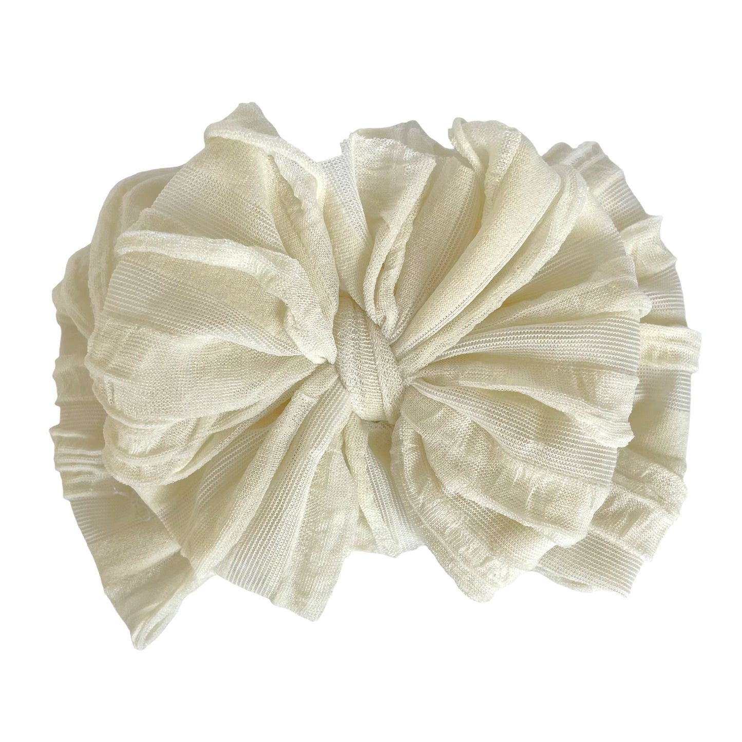 In Awe Couture Ruffled Headband - Ivory