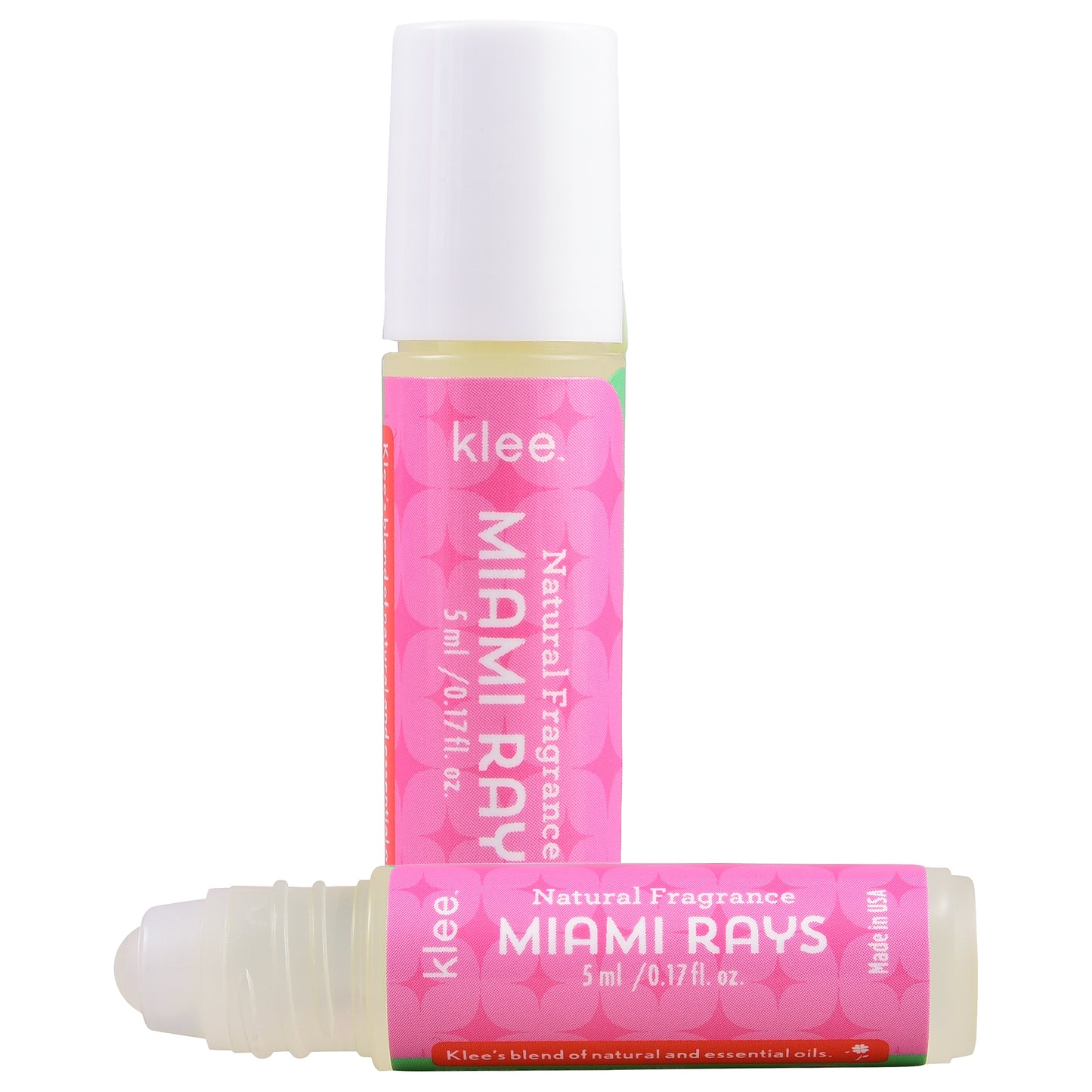 Klee Naturals Upside Down Bioglitter Roll On Fragrance and Lip Shimmer Set
