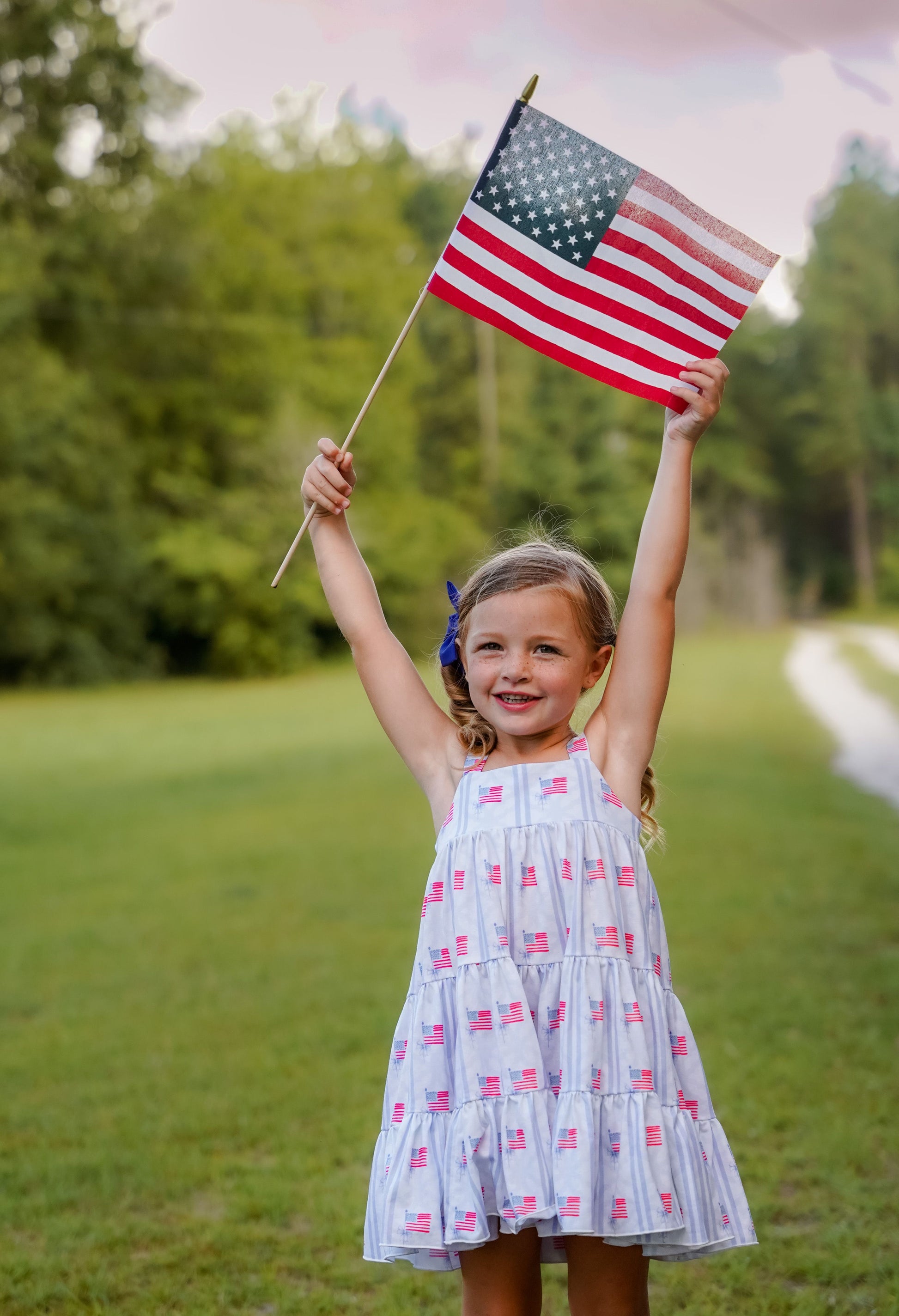 Be Girl Clothing Stars & Stripes Garden Twirler