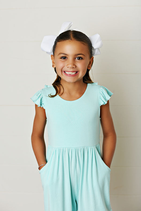 Swoon Baby Bamboo Pocket Aqua Jumper