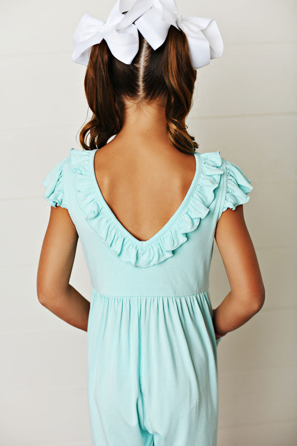 Swoon Baby Bamboo Pocket Aqua Jumper
