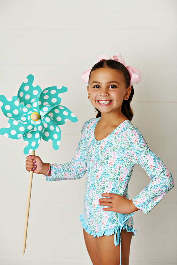 Swoon Baby Sea Breeze Bloom UPF 50 Rashguard