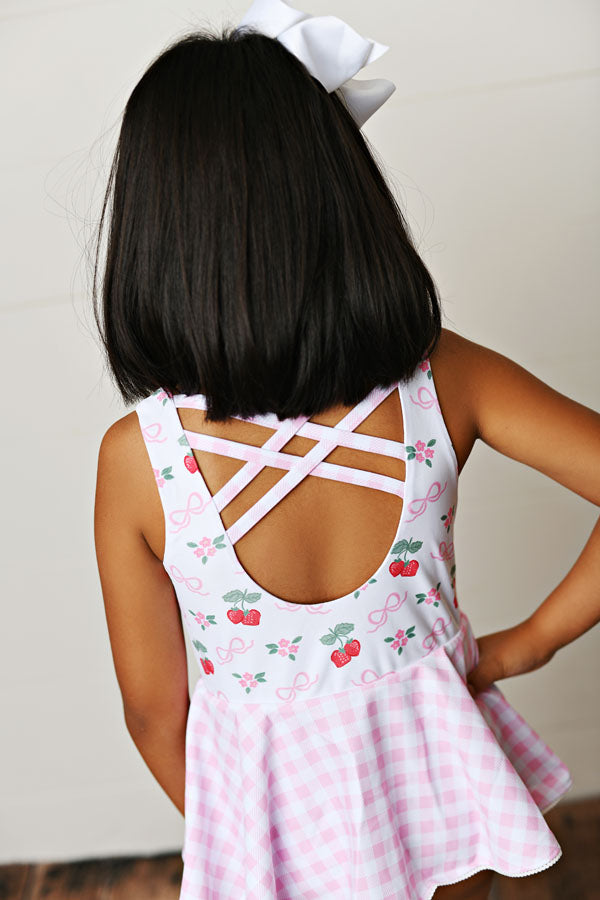 Swoon Baby Bows 'N Berries UPF 50 1 PC Swimsuit