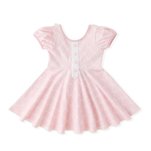 Swoon Kids Pretty Pink Ribbons & Bows Petal Dress