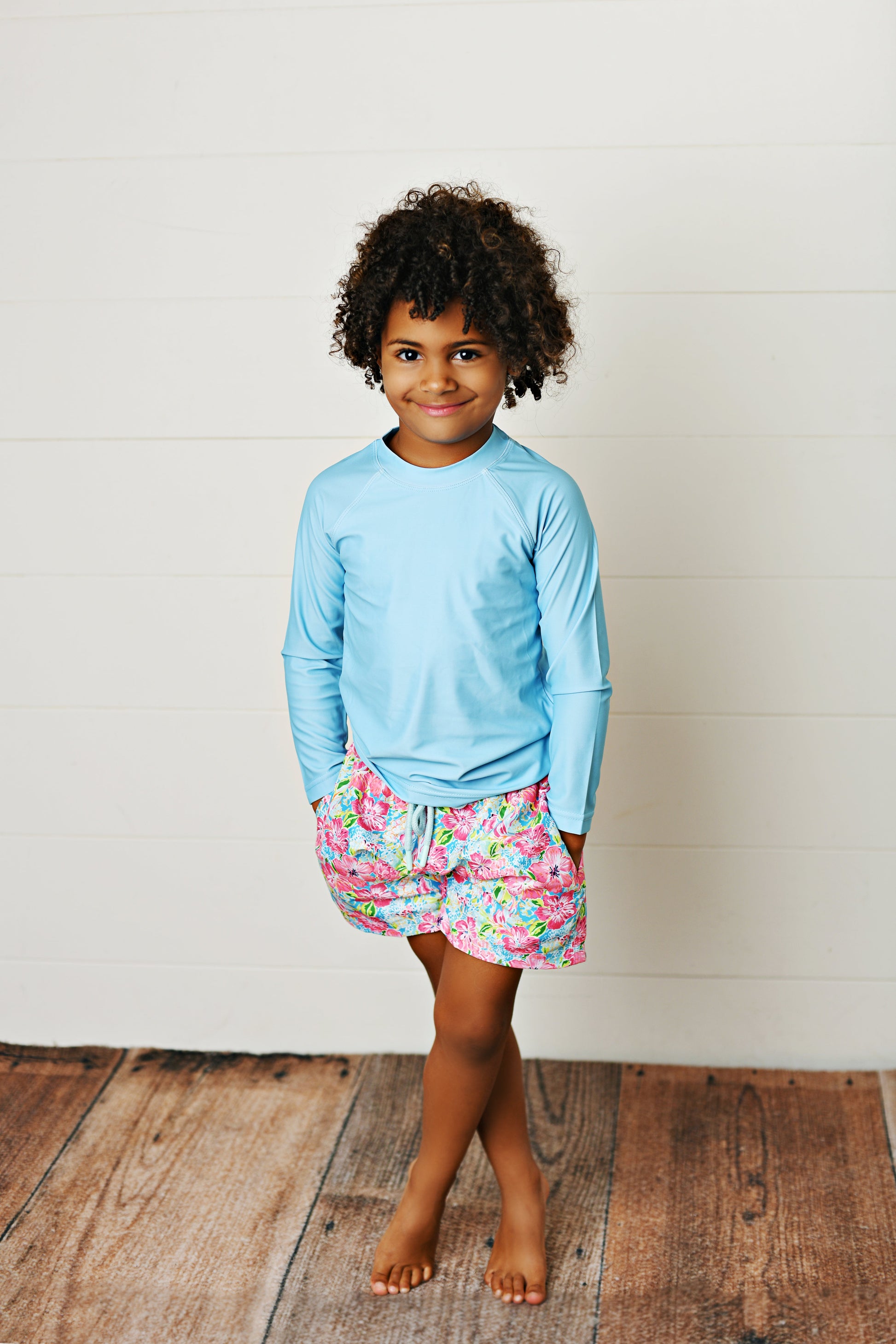 Swoon Baby Hawaiian Bloom UPF 50 Rashguard