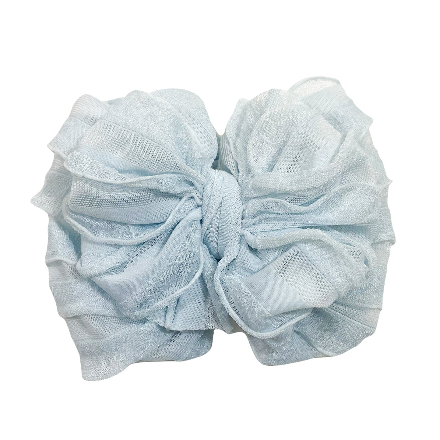 In Awe Couture Ruffled Headband - Sky Blue
