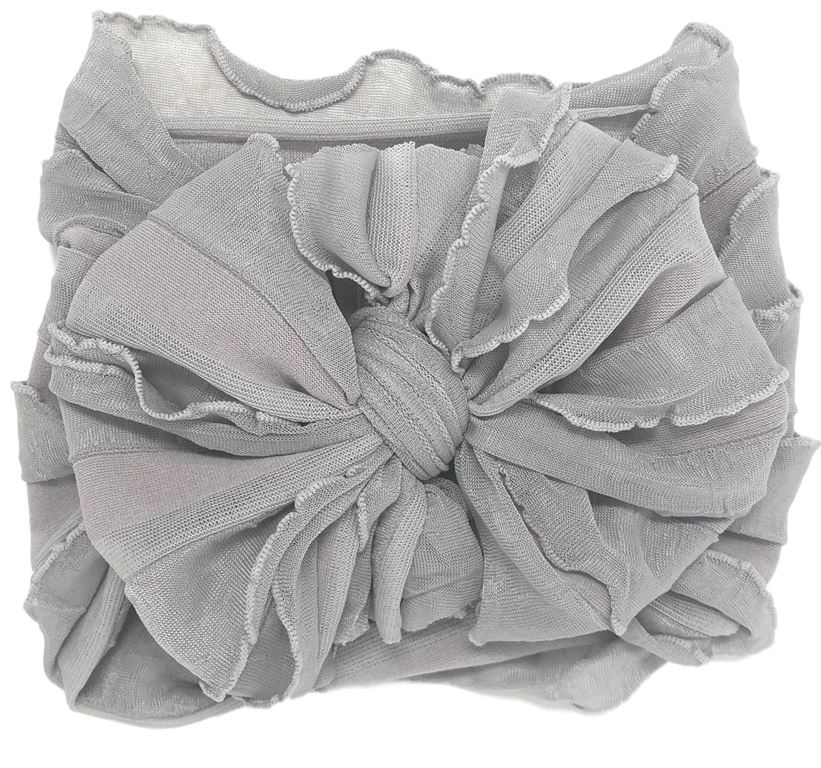 In Awe Couture Ruffled Headband - Sterlling