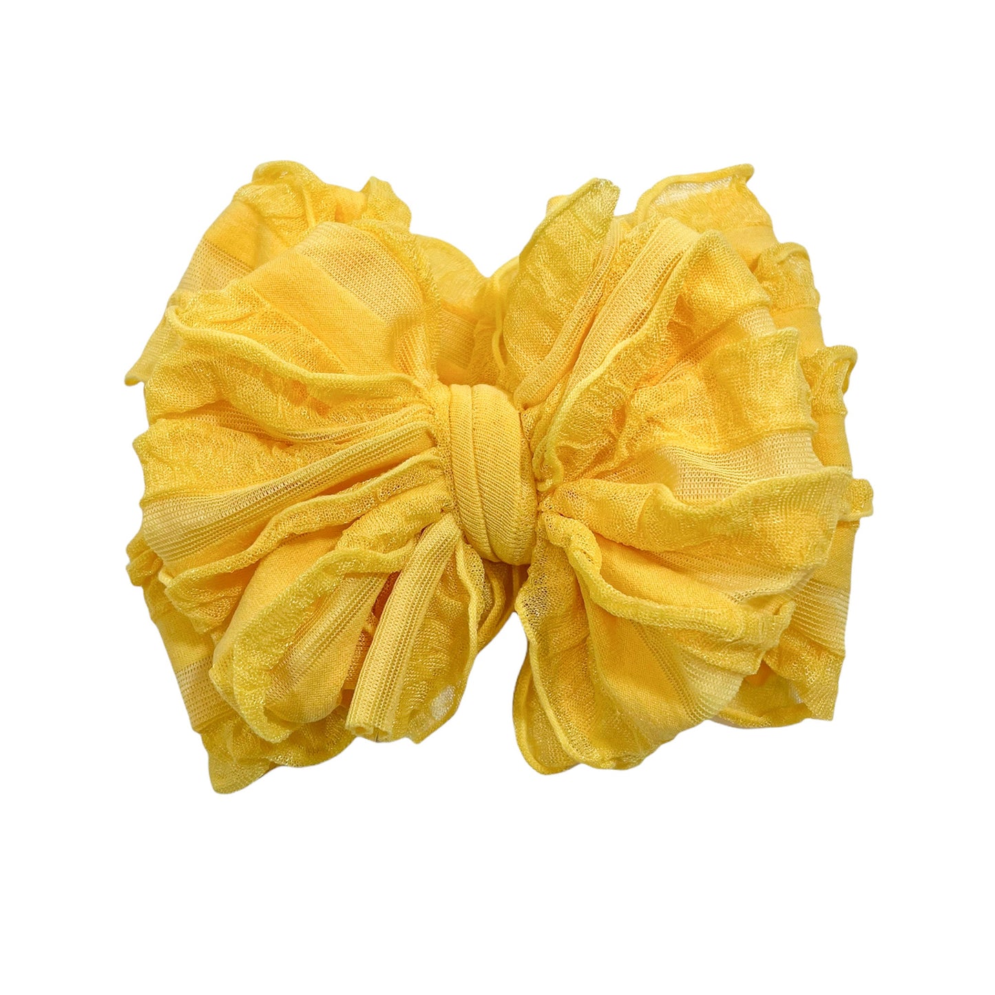 In Awe Couture Ruffled Headband - Sunflower