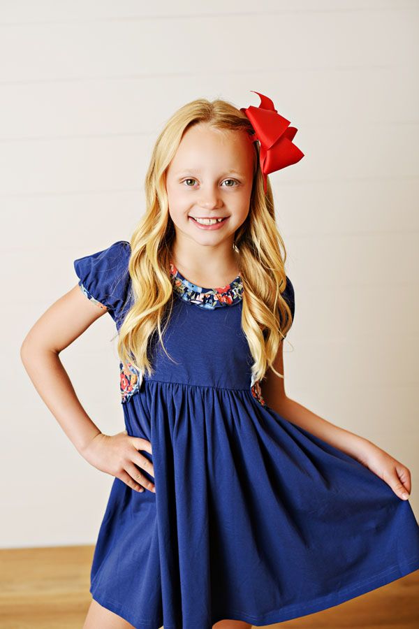 Swoon Kids Moonlit Garden Gwen Tab Dress