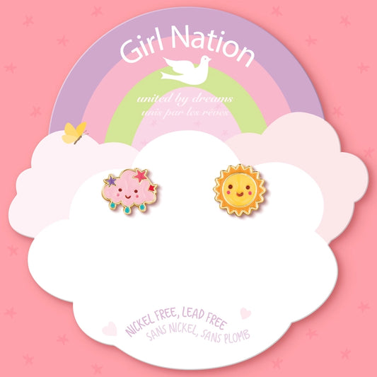 Girl Nation The Perfect Pair Stud Earrings - Rain or Shine