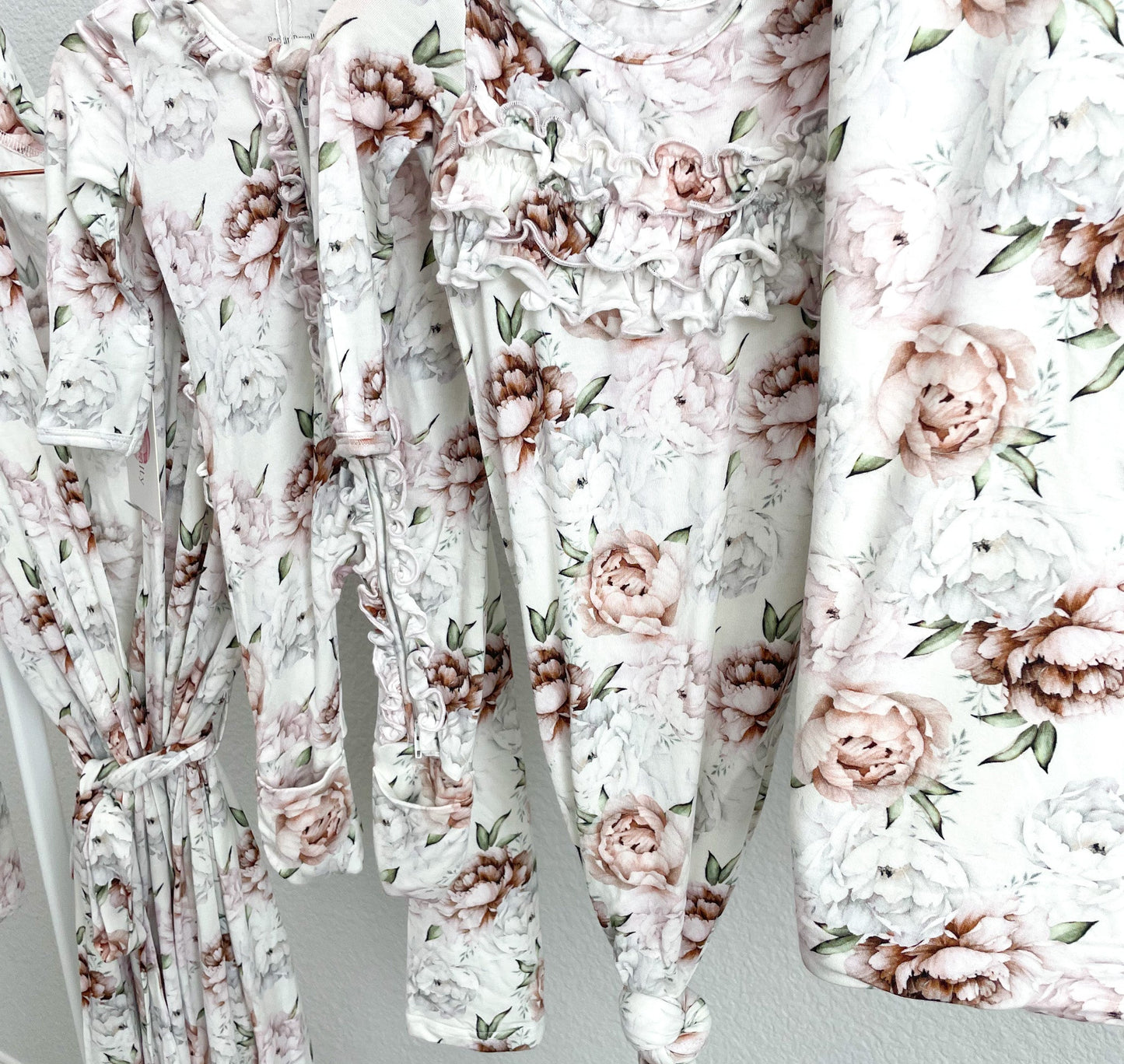 Rockin Royalty Floral Dreams | Two-Way Zip Footie