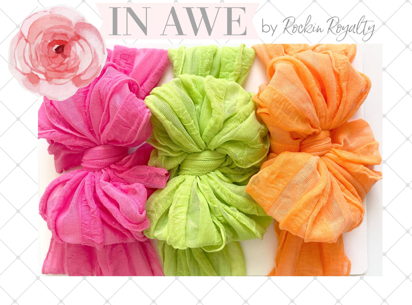 In Awe Couture Neon Headband 3 pack set