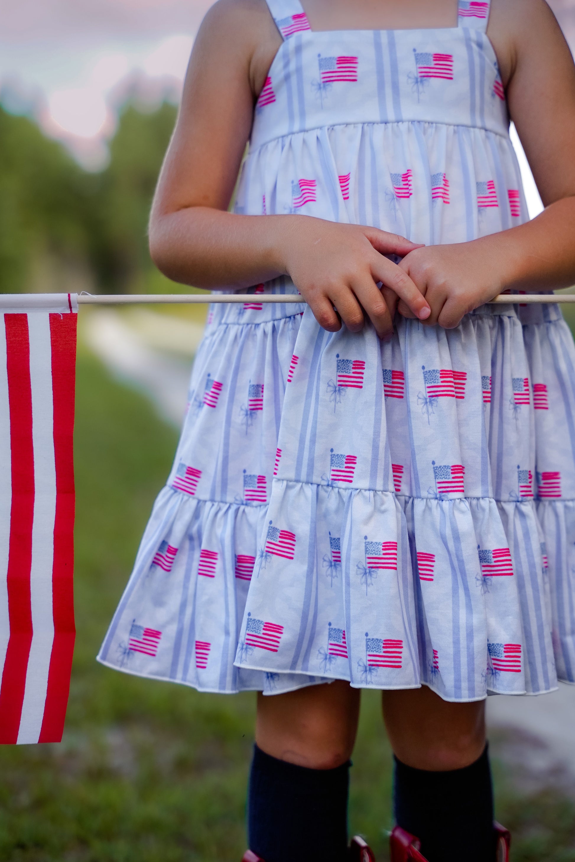 Be Girl Clothing Stars & Stripes Garden Twirler