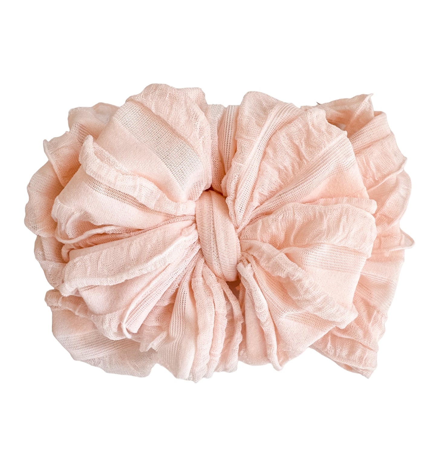 In Awe Couture Ruffled Headband - Peachy Keen