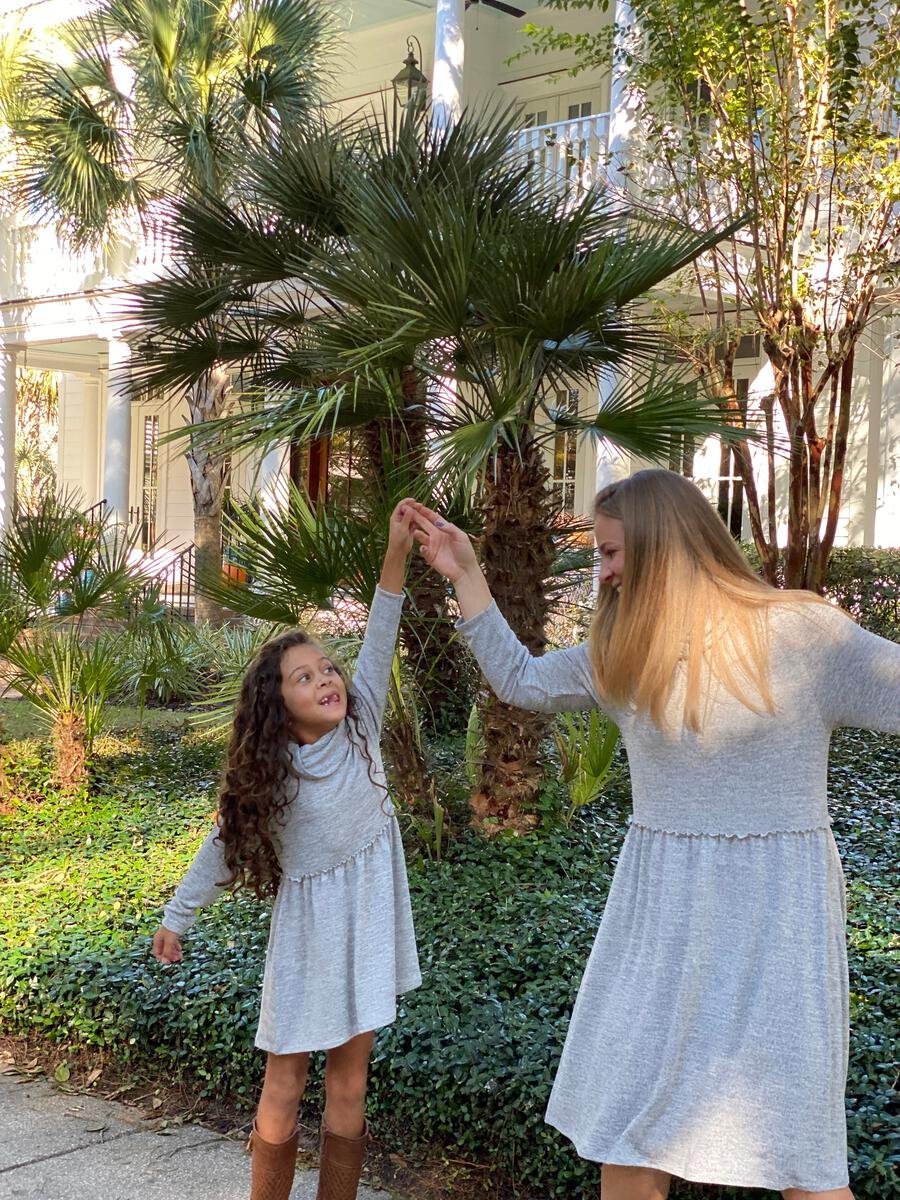 Vignette Girls Sabina Dress - Grey