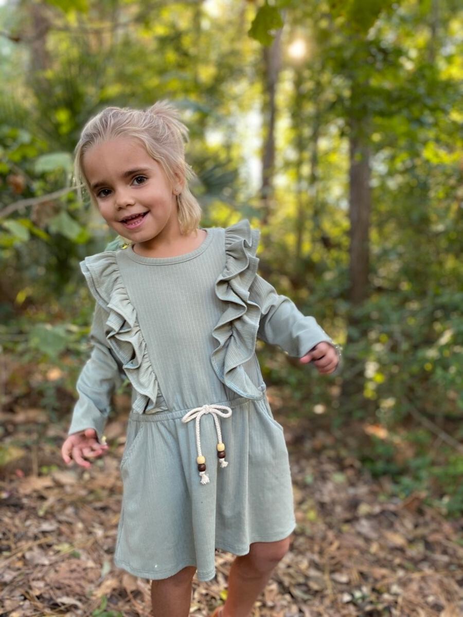 Vignette Girls Celine Dress - Sage