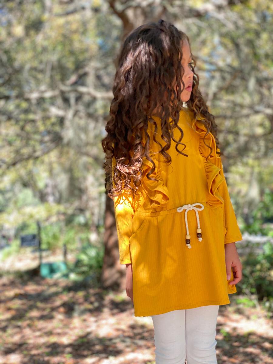 Vignette Girls Celine Dress - Gold
