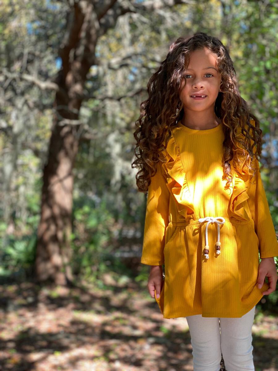Vignette Girls Celine Dress - Gold