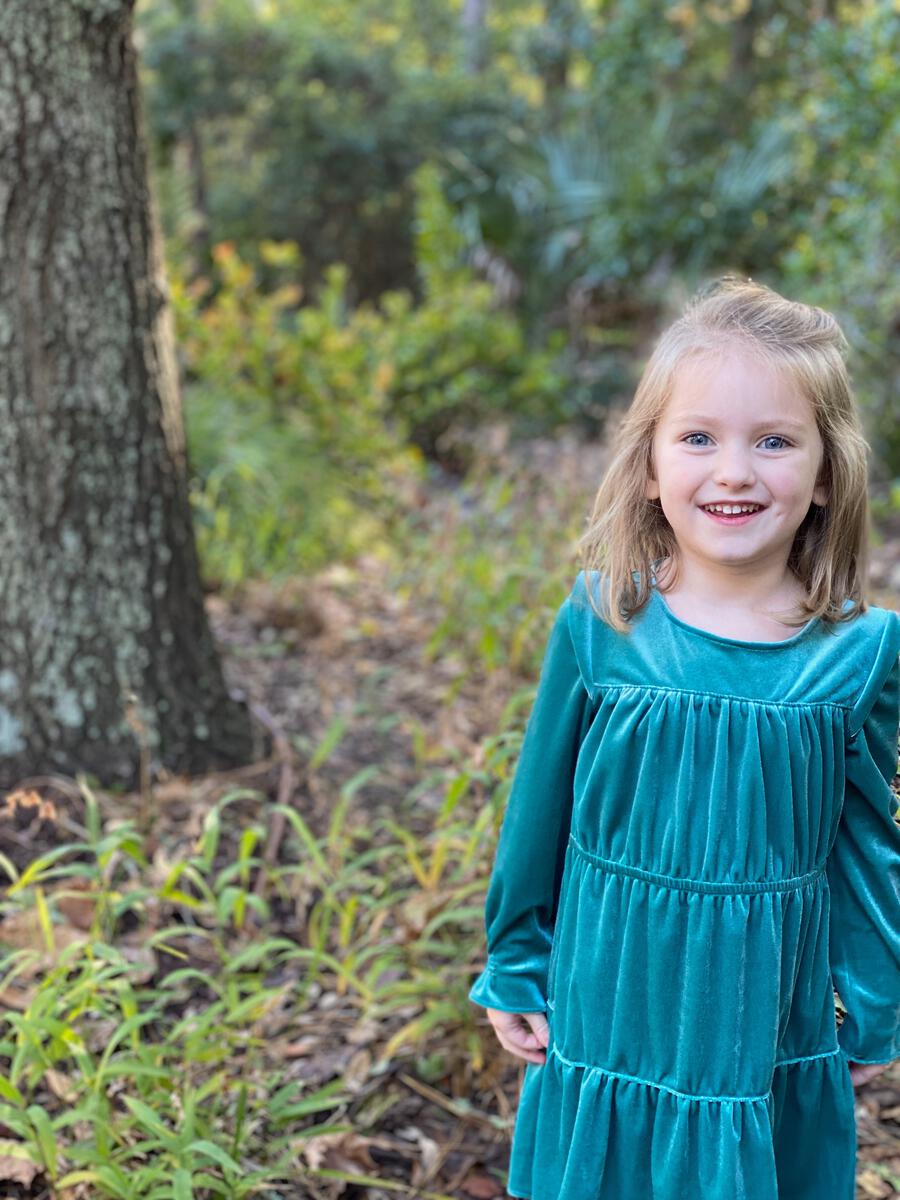 Vignette Girls Bennett Dress - Teal