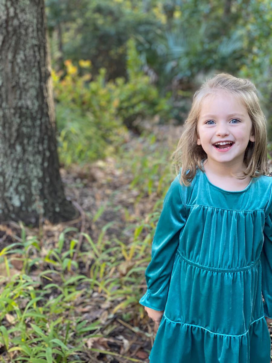 Vignette Girls Bennett Dress - Teal
